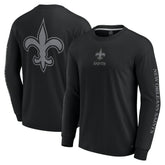 Fanatics New Orleans Saints Unisex Elements Strive Long Sleeve T-Shirt Black