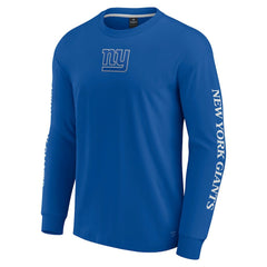 Fanatics New York Giants Unisex Elements Strive Long Sleeve T-Shirt Royal