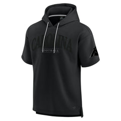 Fanatics Carolina Panthers Unisex Elements Ready Short Sleeve Pullover Hoodie Black