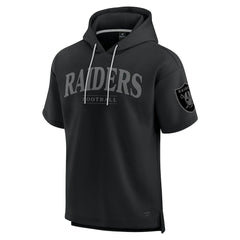 Fanatics Las Vegas Raiders Unisex Elements Ready Short Sleeve Pullover Hoodie Black