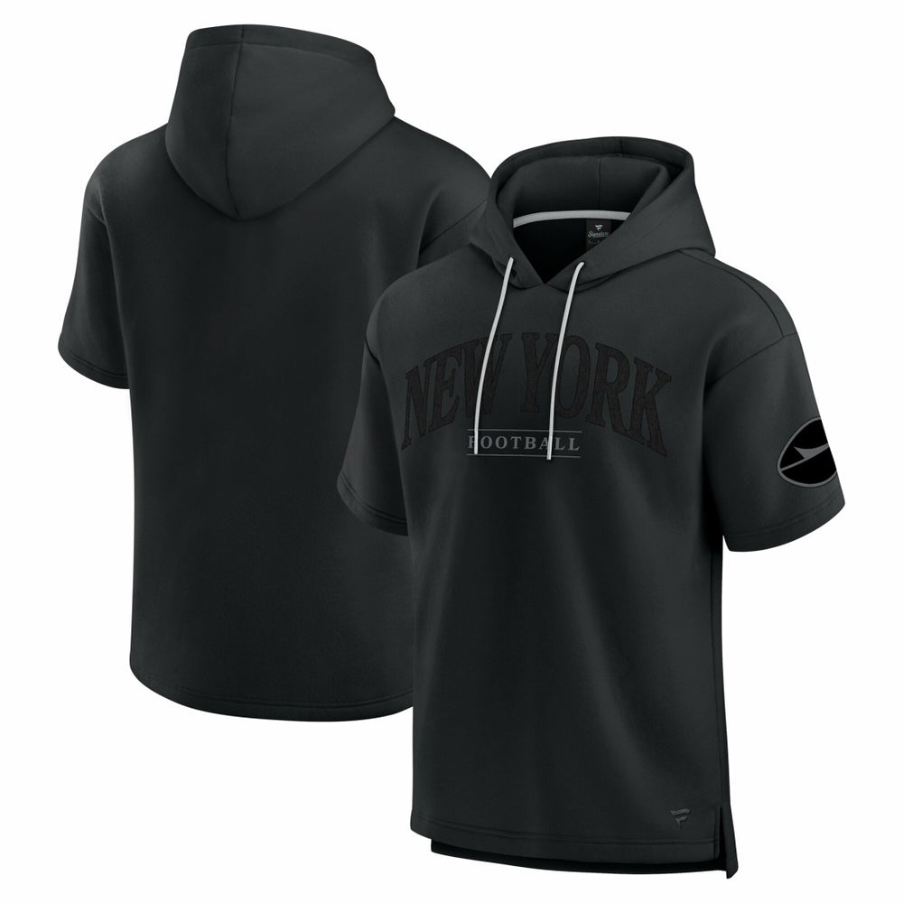 Fanatics New York Jets Unisex Elements Ready Short Sleeve Pullover Hoodie Black