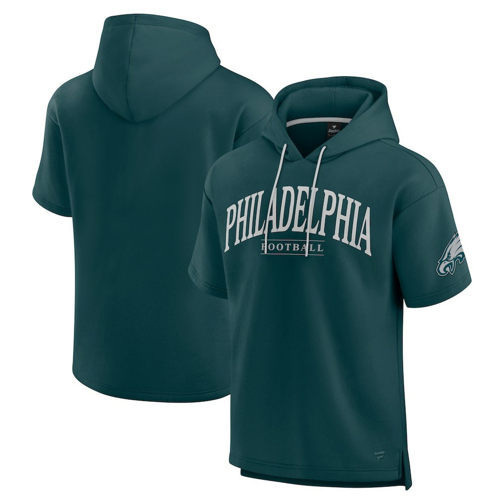 Fanatics Philadelphia Eagles Unisex Elements Ready Short Sleeve Pullover Hoodie Green
