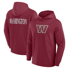 Fanatics Washington Commanders Elements Blaze Tri-Blend Long Sleeve Hoodie T-Shirt Burgundy