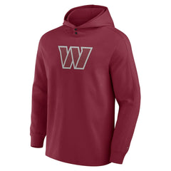 Fanatics Washington Commanders Elements Blaze Tri-Blend Long Sleeve Hoodie T-Shirt Burgundy
