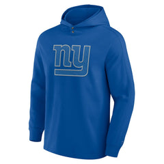Fanatics New York Giants Elements Blaze Tri-Blend Long Sleeve Hoodie T-Shirt Royal