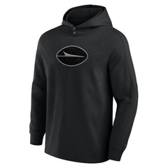 Fanatics New York Jets Elements Blaze Tri-Blend Long Sleeve Hoodie T-Shirt Black
