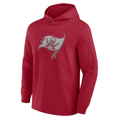 Fanatics Tampa Bay Buccaneers Elements Blaze Tri-Blend Long Sleeve Hoodie T-Shirt Red