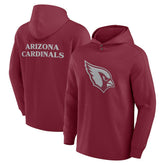 Fanatics Arizona Cardinals Elements Blaze Tri-Blend Long Sleeve Hoodie T-Shirt Cardinal