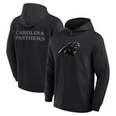 Fanatics Carolina Panthers Elements Blaze Tri-Blend Long Sleeve Hoodie T-Shirt Black