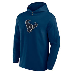 Fanatics Houston Texans Elements Blaze Tri-Blend Long Sleeve Hoodie T-Shirt Navy