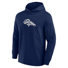 Fanatics Denver Broncos Elements Blaze Tri-Blend Long Sleeve Hoodie T-Shirt Navy