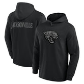 Fanatics Jacksonville Jaguars Elements Blaze Tri-Blend Long Sleeve Hoodie T-Shirt Black