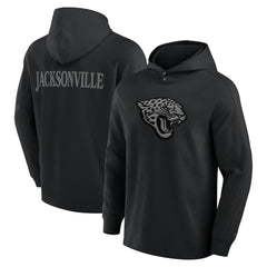 Fanatics Jacksonville Jaguars Elements Blaze Tri-Blend Long Sleeve Hoodie T-Shirt Black