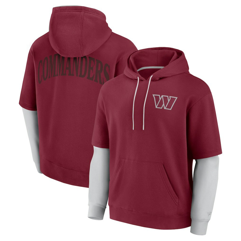 Fanatics Washington Commanders Unisex Sleek Elements Pullover Hoodie Burgundy