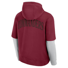 Fanatics Washington Commanders Unisex Sleek Elements Pullover Hoodie Burgundy