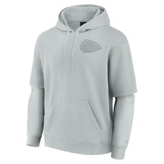 Fanatics Kansas City Chiefs Unisex Elements Sleek Pullover Hoodie Gray