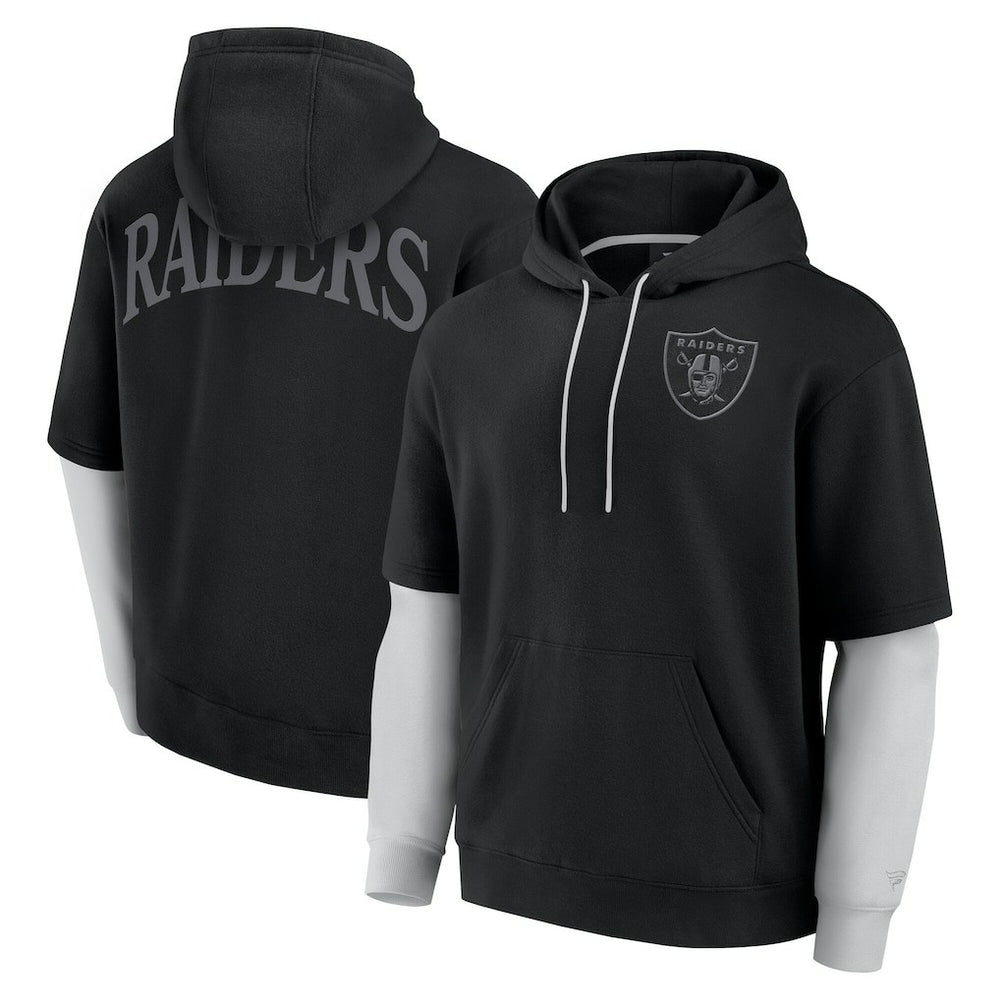 Fanatics Las Vegas Raiders Unisex Sleek Elements Pullover Hoodie Black