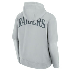 Fanatics Las Vegas Raiders Unisex Sleek Elements Pullover Hoodie Gray