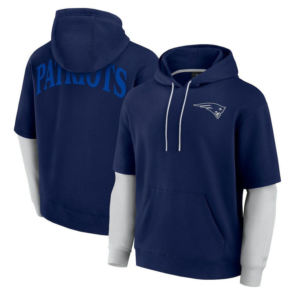 Fanatics New England Patriots Unisex Sleek Elements Pullover Hoodie Navy
