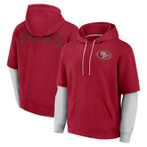 Fanatics San Francisco 49ers Unisex Sleek Elements Pullover Hoodie Scarlet
