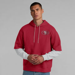 Fanatics San Francisco 49ers Unisex Sleek Elements Pullover Hoodie Scarlet