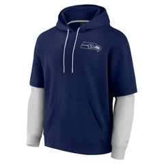 Fanatics Seattle Seahawks Unisex Sleek Elements Pullover Hoodie College Navy