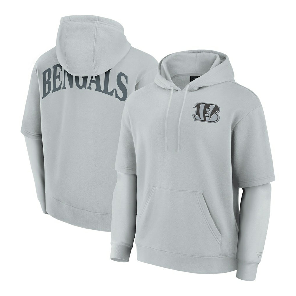 Fanatics Cincinnati Bengals Unisex Sleek Elements Pullover Hoodie Gray