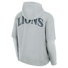 Fanatics Detroit Lions Unisex Sleek Elements Pullover Hoodie Gray