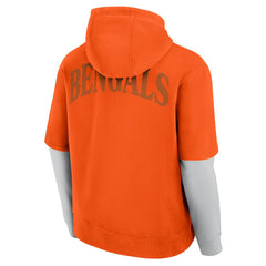 Fanatics Cincinnati Bengals Unisex Sleek Elements Pullover Hoodie Orange