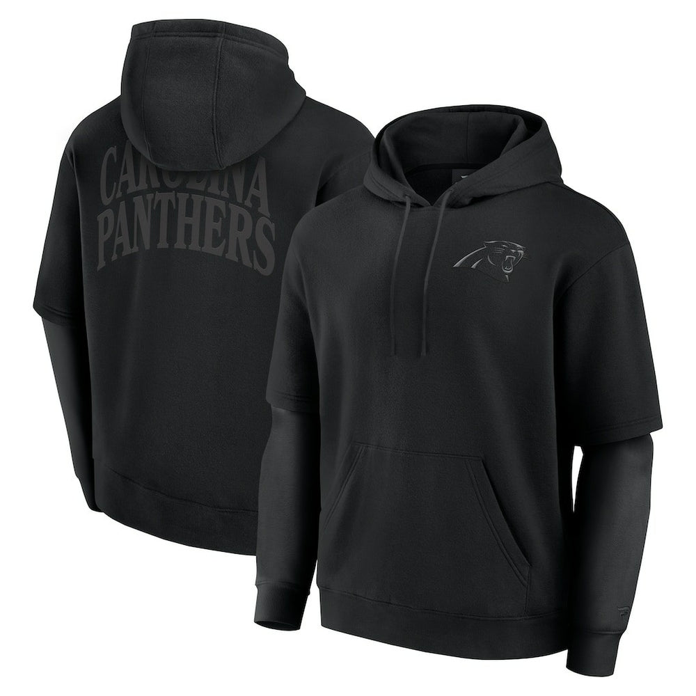 Fanatics Carolina Panthers Unisex Sleek Elements Pullover Hoodie Black