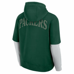 Fanatics Green Bay Packers Unisex Sleek Elements Pullover Hoodie Green