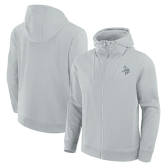 Fanatics Minnesota Vikings Unisex Front Office Full-Zip Hoodie Gray