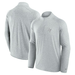 Fanatics Minnesota Vikings Unisex Front Office Performance Primary Quarter-Zip Jacket Gray