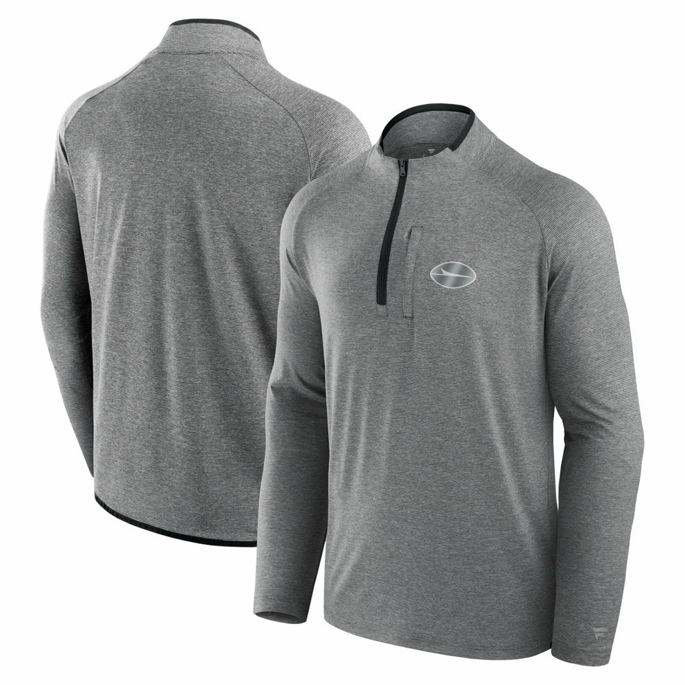 Fanatics New York Jets Unisex Front Office Performance Primary Quarter-Zip Jacket Charcoal