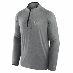Fanatics Houston Texans Unisex Front Office Performance Primary Quarter-Zip Jacket Charcoal