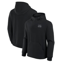 Fanatics Cincinnati Bengals Unisex Front Office Tonal Tri-Blend Pullover Hoodie Black