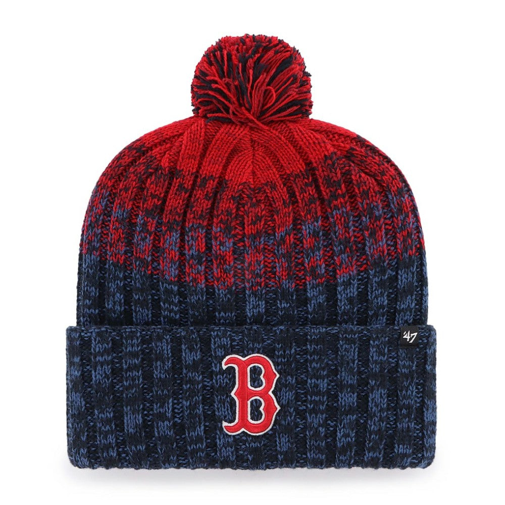Boston Red Sox '47 Cascade Cuffed Knit Hat with Pom - Navy - 47 brand Discount