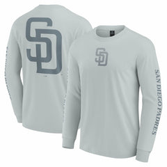 San Diego Padres Fanatics Elements Strive Long Sleeve T-Shirt - Gray - Fanatics on Sale