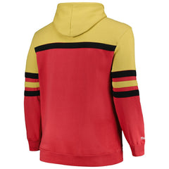 Chicago Bulls Big & Tall Hardwood Classics Head Coach Pullover Hoodie Red | Mitchell & Ness for sale