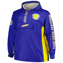 Golden State Warriors Big & Tall Hardwood Classics Team OG 2.0 Anorak Hoodie Quarter-Zip Windbreaker Jacket for sale Royal | Mitchell & Ness online