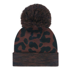 Texas Rangers '47 Women's Rosette Cuffed Knit Hat with Pom - Brown - 47 brand Online