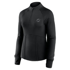 Fanatics Miami Dolphins Women's Elements Quarter-Zip Jacket Black