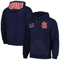 St. Louis Cardinals Mitchell & Ness Team OG 2.0 Current Logo Pullover Hoodie - Navy - Mitchell & Ness Sale