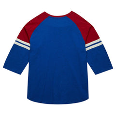 Atlanta Braves Mitchell & Ness Cooperstown Collection Legendary Raglan Slub Henley 3/4-Sleeve T-Shirt - Royal - Mitchell & Ness Online