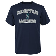 Seattle Mariners Youth Heart & Soul T-Shirt - Navy - MLB Discount