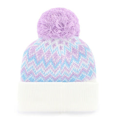Pittsburgh Pirates '47 Girls Youth Elsa Cuffed Knit Hat with Pom - White - 47 brand on Sale