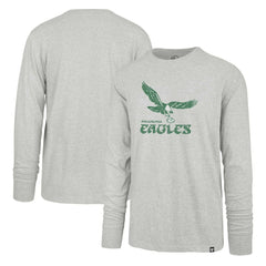 47 brand Philadelphia Eagles '47 Premier Franklin Long Sleeve T-Shirt Gray