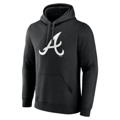 Atlanta Braves Monochrome Personalized Name & Number Pullover Hoodie - Black - MLB Online