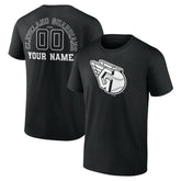 Cleveland Guardians Monochrome Personalized Name & Number T-Shirt - Black - MLB on Sale