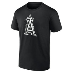 Los Angeles Angels Monochrome Personalized Name & Number T-Shirt - Black - MLB Online